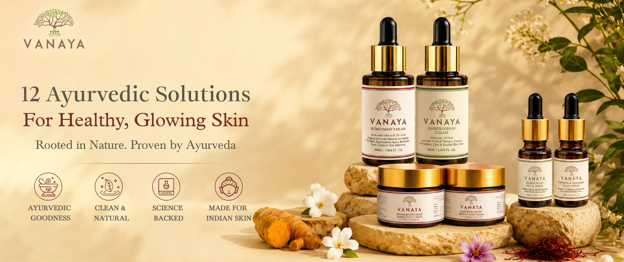 Complete Vanaya Ayurvedic skincare range